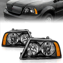 Load image into Gallery viewer, ANZO 2003-2006 Lincoln Navigator Crystal Headlights Black