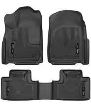 Cargar imagen en el visor de la galería, Husky Liners 16-22 Dodge Durango Weatherbeater Black Front &amp; 2nd Seat Floor Liners