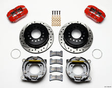 Cargar imagen en el visor de la galería, Wilwood Dynapro Low-Profile 11.00in P-Brake Kit Drill-Red 93-97 Camaro/Firebird 2.75in Offset