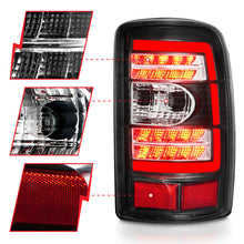 Cargar imagen en el visor de la galería, ANZO 2000-2006 Chevrolet Tahoe luces traseras LED con lente transparente carcasa negra