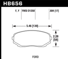Cargar imagen en el visor de la galería, Hawk 07-15 Ford Edge / 07-15 Lincoln MKX / 07-17 Mazda CX-9 LTS Street Front Brake Pads
