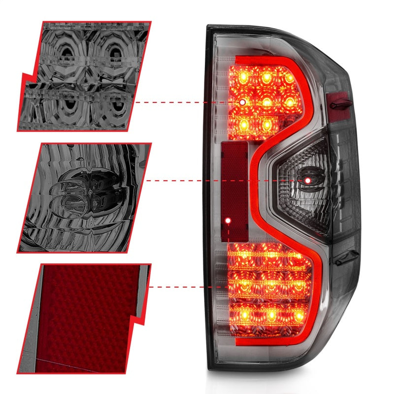 ANZO 2014-2015 Toyota Tundra luces traseras LED ahumadas