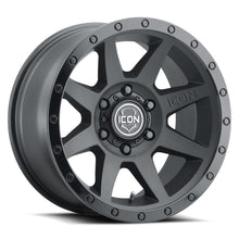 Cargar imagen en el visor de la galería, ICON Rebound 17x8.5 5x150 25mm Offset 5.75in BS 110.1mm Diámetro Doble Rueda Negra