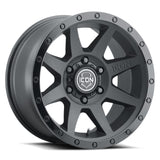 ICON Rebound 17x8.5 6x5.5 0mm Offset 4.75in BS 106.1mm Diámetro Doble Rueda Negra