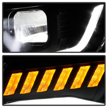 Cargar imagen en el visor de la galería, Spyder Chevy Camaro 16-18 Halogen Model Full LED Headlights Black PRO-YD-CCAM16HALAP-SEQ-BK