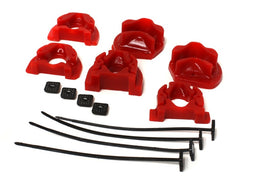 Suspensión energética 92-00 Honda Civic (excepto 99-00 Si) / 93-97 Del Sol Insertos de montaje de motor rojo (Manua