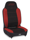 PRP Enduro High Back Reclining Suspension Seat (Driver Side) - Black/Red