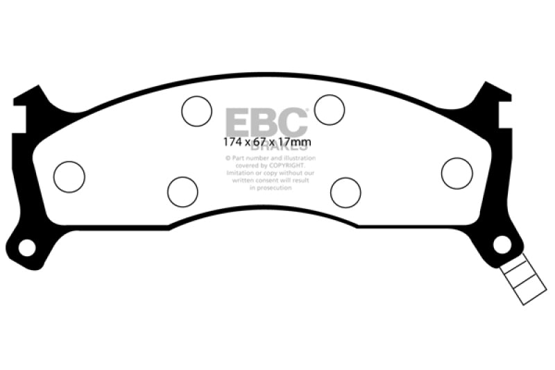 EBC 95-97 Kia Sportage 2.0 Pastillas de freno delanteras Greenstuff