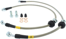 Load image into Gallery viewer, StopTech 08-10 Mitsubishi Lancer Stainless Steel Front Brake Lines