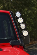 Cargar imagen en el visor de la galería, Rugged Ridge 07-18 Jeep Wrangler JK Elite Fast Track Windshield Light Bar Mount w/o Crossbar