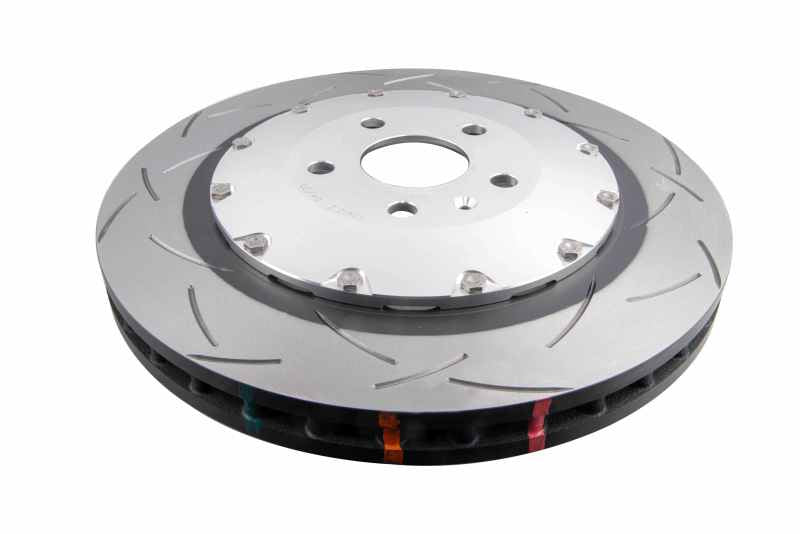 DBA 16-20 Audi TT-RS Quattro Rotor ranurado delantero serie 5000 con sombrero plateado