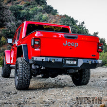 Cargar imagen en el visor de la galería, Westin 2020 Jeep Gladiator w/Sensors WJ2 Rear Bumper w/Sensor - Textured Black