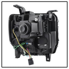 Load image into Gallery viewer, Spyder GMC Sierra 14-16 Projector Headlights Light Bar DRL Chrome PRO-YD-GS14-LBDRL-C