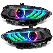Load image into Gallery viewer, Oracle Lighting 18-23 Ford Mustang Dynamic ColorSHIFT LED Headlights - Black Series SEE WARRANTY