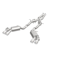 Cargar imagen en el visor de la galería, MagnaFlow 2016 Chevy Camaro 6.2L V8 Competition Cat Back con puntas pulidas cuádruples