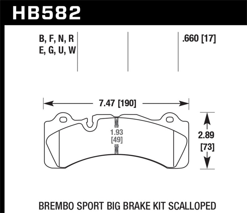 Pastillas de freno Hawk Brembo Caliper HPS 5.0 Performance Street
