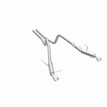 Cargar imagen en el visor de la galería, Magnaflow 2014 Ford Mustang V6 3.7L Comp Series Dual Split Rear Polished Stainless C/B Perf Exhaust