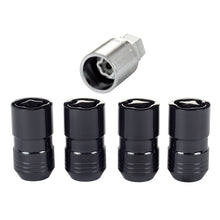 Cargar imagen en el visor de la galería, McGard Wheel Lock Nut Set - 4pk. (Cone Seat) M14X1.5 / 21mm &amp; 22mm Dual Hex / 1.639in. L - Black