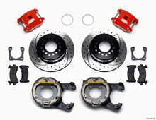 Cargar imagen en el visor de la galería, Wilwood D154 P/S P-B Kit Drilled-Red 12 Bolt 2.81in Offset Staggered Shock