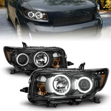 Cargar imagen en el visor de la galería, ANZO 2008-2010 Scion Xb Projector Headlights w/ Halo Black