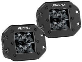 Rigid Industries D2 - Focos de montaje empotrado edición medianoche