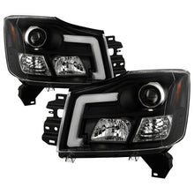 Cargar imagen en el visor de la galería, Spyder 04-15 Nissan Titan High-Power LED Module Equipped Headlights - Black (PRO-YD-NTI04PL-BK)