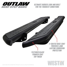 Cargar imagen en el visor de la galería, Westin 15-20 Ford F-150 SuperCab / 17-20 F-250/350 SuperCab Outlaw Nerf Step Bars - Textured Black