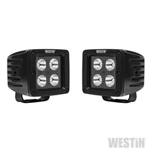 Cargar imagen en el visor de la galería, Westin HyperQ LED Auxiliary Lights 3in x 3in cube 20w Flood - Black