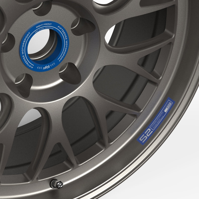 quince52 Holeshot RSR - Juego de cuatro adhesivos para labios de rueda, color azul