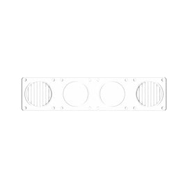 Lente de haz combinado transparente LED KC HiLiTES FLEX ERA para barras de luz