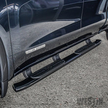 Cargar imagen en el visor de la galería, Westin 19-20 Chevrolet Silverado/GMC Sierra 1500 Double Cab PRO TRAXX 5 barras ovaladas Nerf - Negro