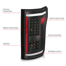 Cargar imagen en el visor de la galería, ANZO 2015-2017 Ford F-150 luces traseras LED negras