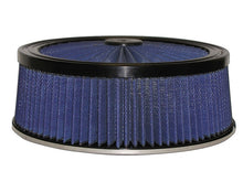 Load image into Gallery viewer, aFe MagnumFLOW Air Filters Round Racing P5R A/F TOP Racer 14D x 5H (Blk/Blue)