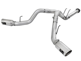 Escape Atlas aFe Escape trasero con DPF de 4 pulgadas Punta pulida de acero aluminizado 11-14 Ford Diesel Truck V8-6.7L