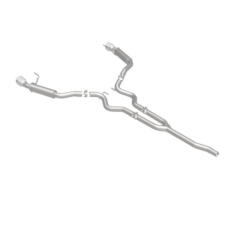 MagnaFlow Cat-Back 15-16 Ford Mustang 2.3L L4 Competition SS 3 pulgadas, parte trasera doble dividida, puntas negras de 4.5 pulgadas