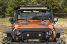 Cargar imagen en el visor de la galería, Rugged Ridge 07-18 Jeep Wrangler JK Elite Fast Track Windshield Light Bar Mount w/ Crossbar
