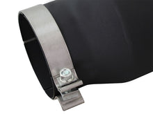 Cargar imagen en el visor de la galería, aFe MACHForce XP Punta de escape de acero inoxidable 304 de 5 pulgadas, 5 pulgadas x 7 salidas x 12 L de entrada, atornillada a la derecha, negra