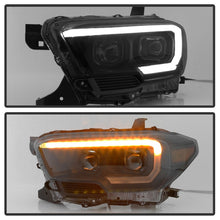 Cargar imagen en el visor de la galería, xTune 16-18 Toyota Tacoma SR/SR5 DRL Proj Headlights w/Turn Signal - Blk Smk (PRO-JH-TTA16-SR-BSM)