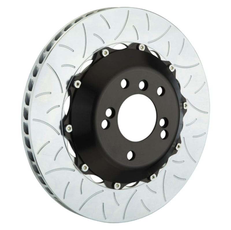Brembo 02-05 996 GT2/996 Turbo (PCCB Eqpt) Rr Discos de 2 piezas 350x28 2 piezas Rotor ranurado Tipo 3