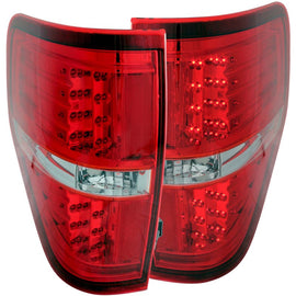 ANZO 2009-2014 Ford F-150 luces traseras LED rojo/transparente
