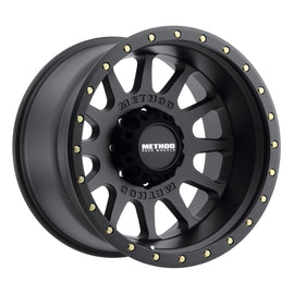 Method MR605 NV 20x12 -52 mm Offset 8x6.5 121.3 mm CB Rueda negra mate