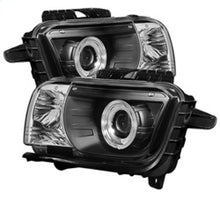 Cargar imagen en el visor de la galería, Spyder Chevy Camaro 10-13 Projector Headlights Dual Halo LED Halo Blk High/ PRO-YD-CCAM2010-HL-BK