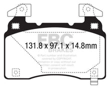 Cargar imagen en el visor de la galería, Pastillas de freno delanteras EBC 14+ Cadillac CTS Vsport 3.6 Twin Turbo Redstuff