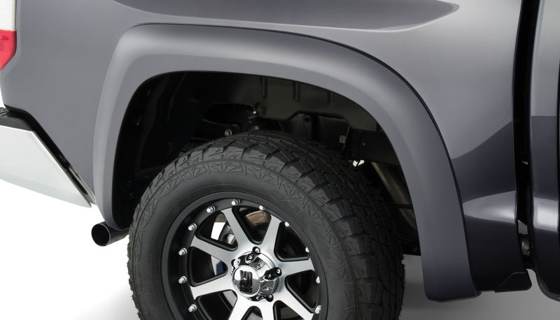 Bushwacker 14-18 Toyota Tundra Fleetside Extend-A-Fender estilo bengalas 4 piezas - negro