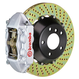 Brembo 03-09 Range Rover trasero GT BBK 4 pistones fundidos 380x28 2 piezas rotor perforado-plata