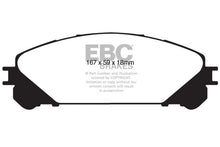 Cargar imagen en el visor de la galería, EBC 10+ Lexus RX350 3.5 (Japan) Greenstuff Front Brake Pads