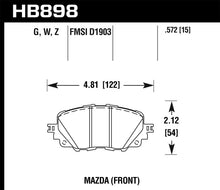 Cargar imagen en el visor de la galería, Hawk 17-19 Fiat 124 Spider Performance Ceramic Front Brake Pads