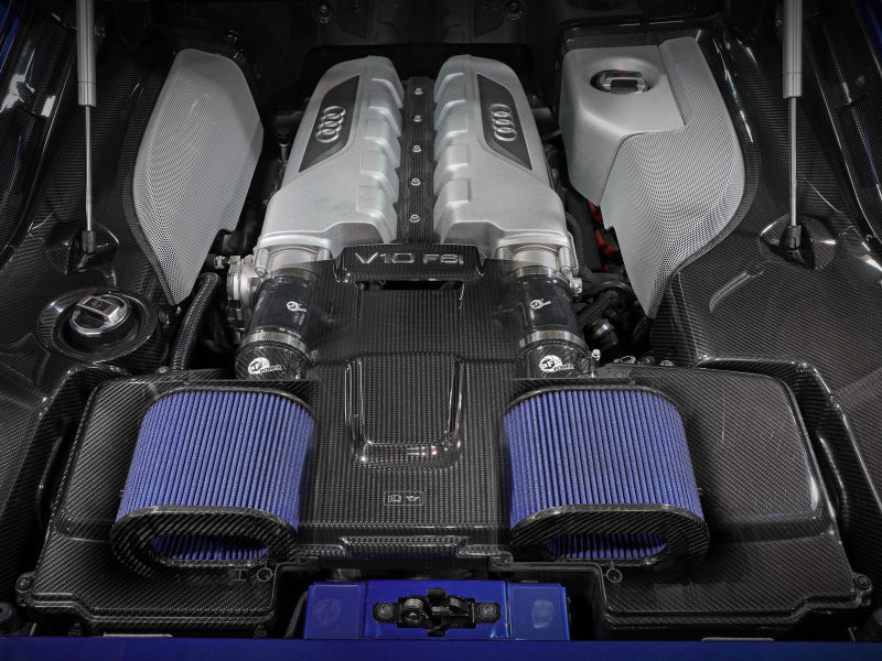 Sistema de admisión aFe 15-21 Lamborghini Huracan V10-5.2L Track Series con filtro Pro 5R