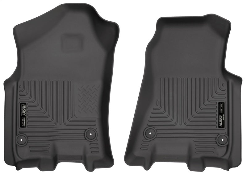 Husky Liners 2019 Ram 1500 Crew Cab WeatherBeater Revestimientos de piso para primera fila en color negro