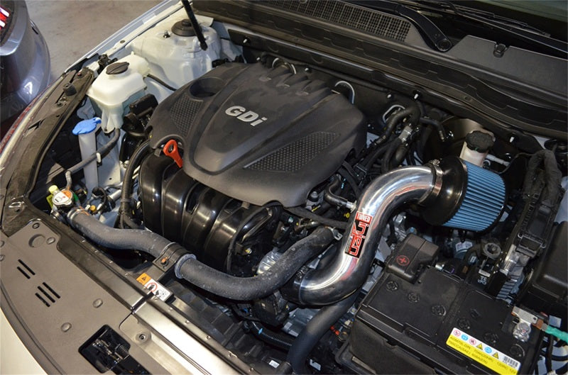 Injen 11-15 Kia Optima / Hyundai Sonata 2.4L Entrada de aire de ram corta pulida